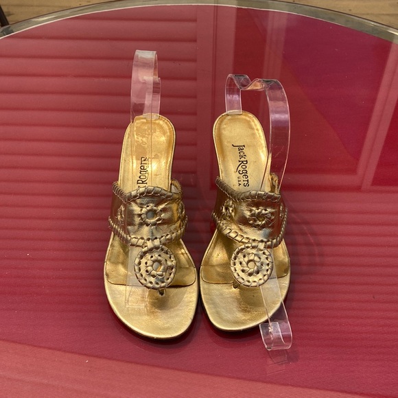 Jack Rogers Shoes - Jack Rodger beautiful gold sandals size 6